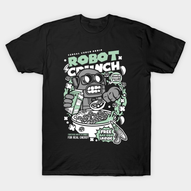 Robot Crunch T-Shirt by p308nx